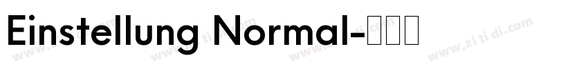 Einstellung Normal字体转换
